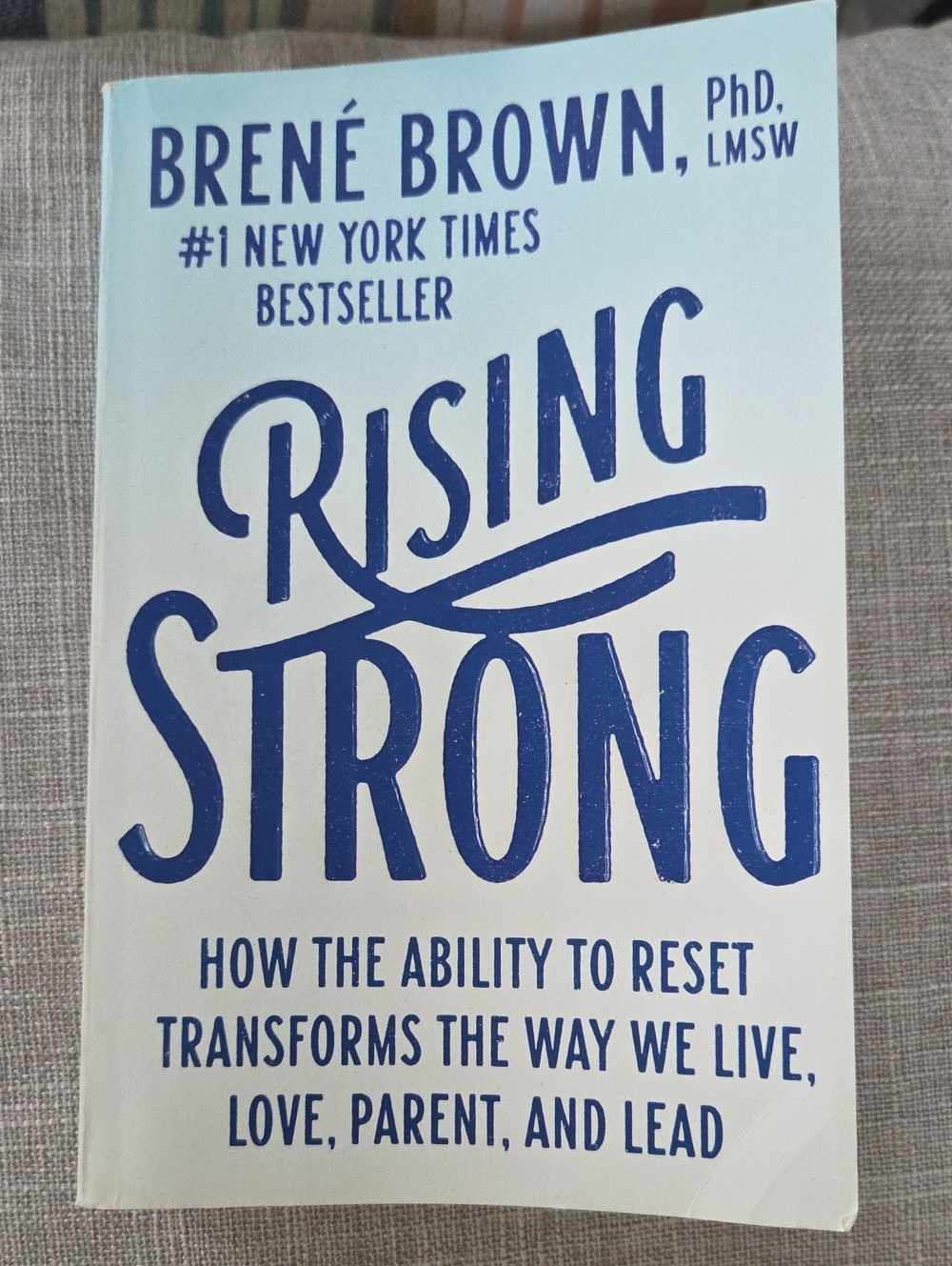 Brené Brown "Rising Strong" Paperback Book